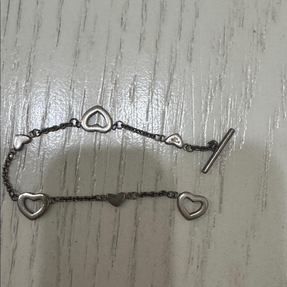 Tiffany & Co. Silver Heart Link Bracelet - Picture 2 of 3